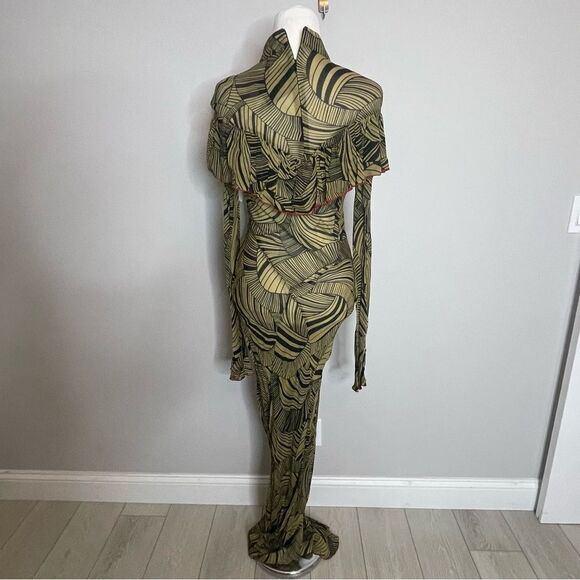 DE LA VALI JOSEPHINE LONG SLEEVE MAXI DRESS NWT Size 8 - Picture 10 of 10